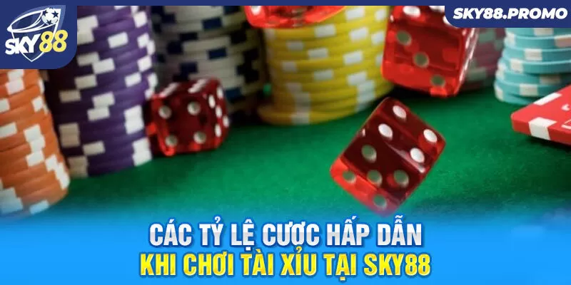 Các tỷ lệ cược hấp dẫn khi chơi Tài Xỉu tại Sky88