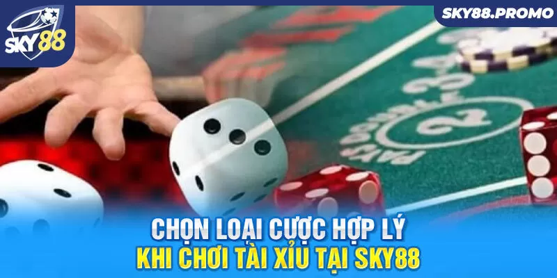 Chọn loại cược hợp lý khi chơi tài xỉu tại Sky88